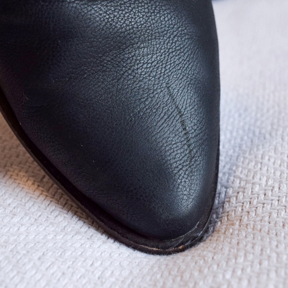 Kelsi Dagger Brooklyn Ashton ankle tie boots in dark navy - Picture 4 of 6